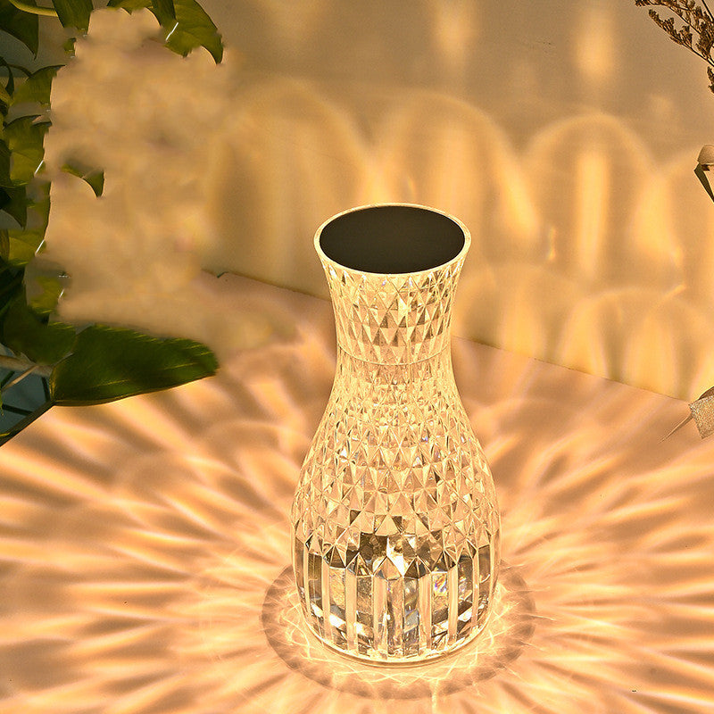 Vase Atmosphere Crystal Lamp with LED Lights