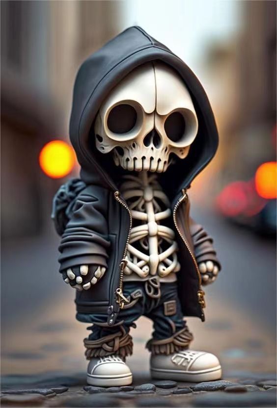 Cool Skeleton Skeleton Figurine