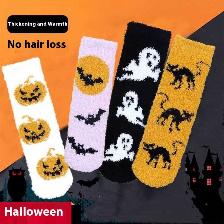 Halloween Glow In the Dark Fleece Socks