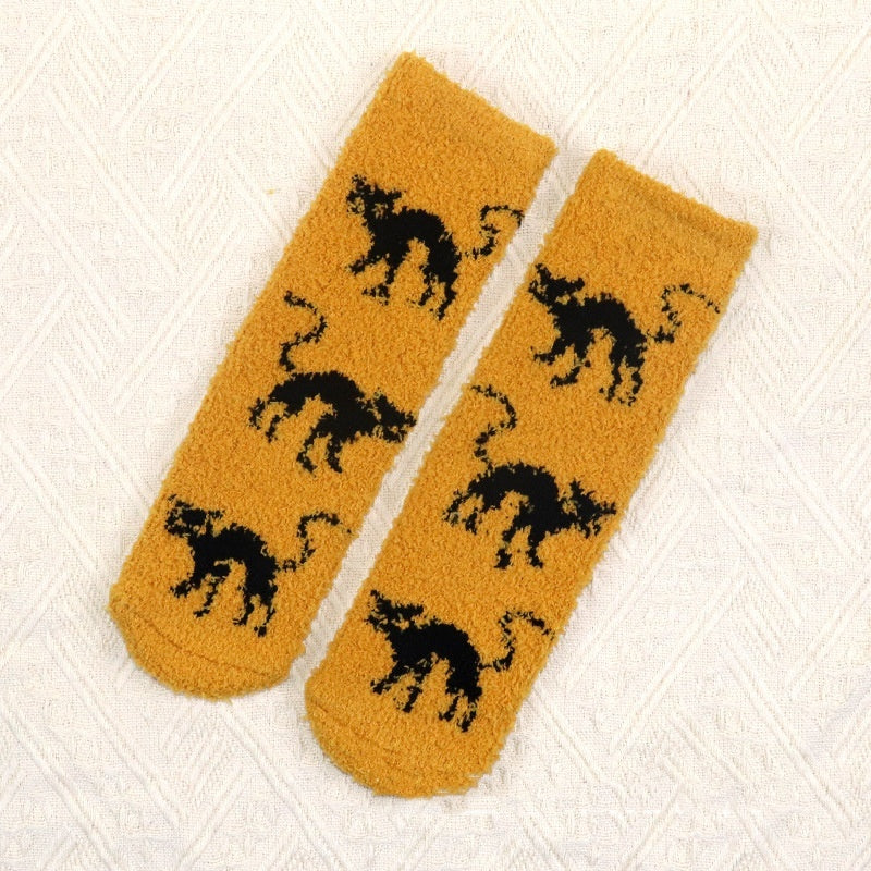 Halloween Glow In the Dark Fleece Socks