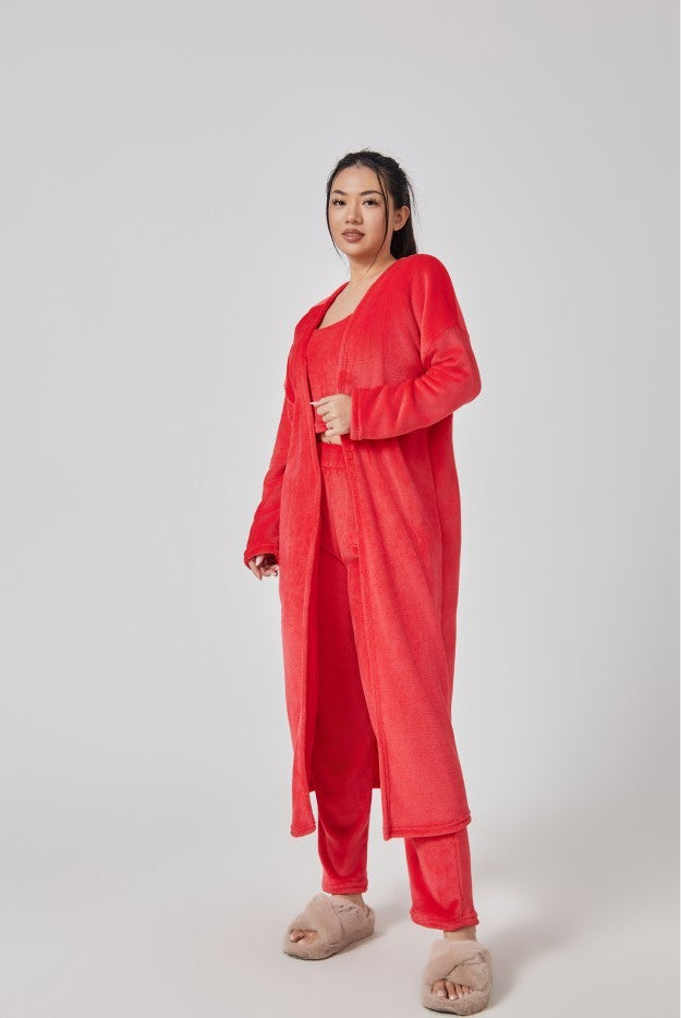 Women's Cozy Pajama 3 Piece Lounge Set