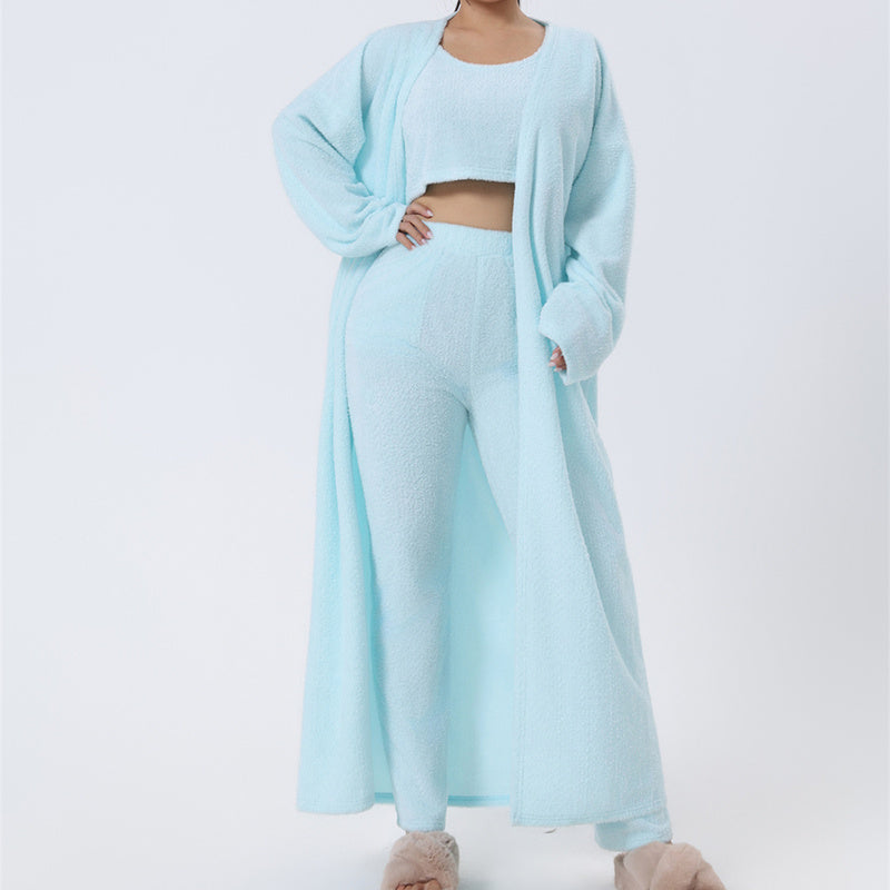 Women's Cozy Pajama 3 Piece Lounge Set