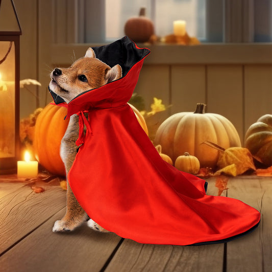 Red Pet Vampire Cape Costume