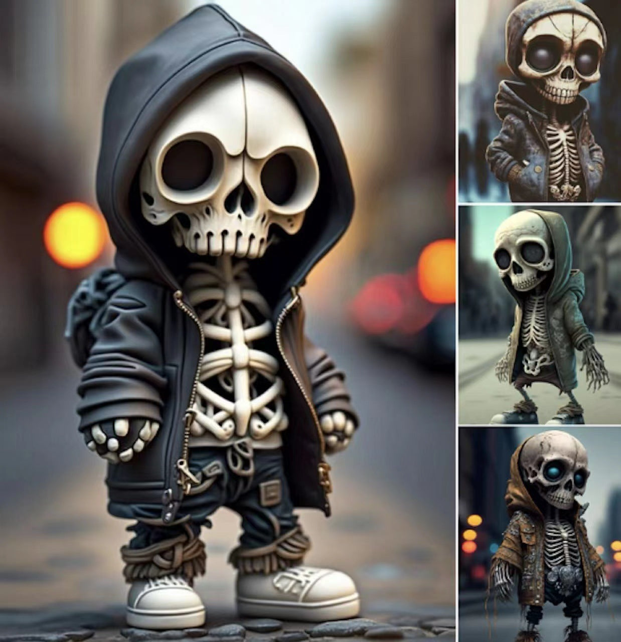 Cool Skeleton Skeleton Figurine