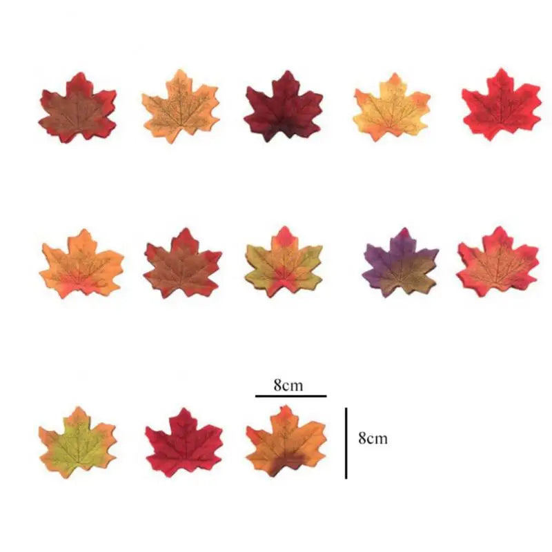 Artificial  Autumn Leaves Leaves Home Decoration (50-1000Pcs )