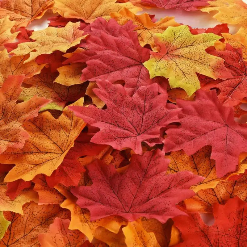 Artificial  Autumn Leaves Leaves Home Decoration (50-1000Pcs )