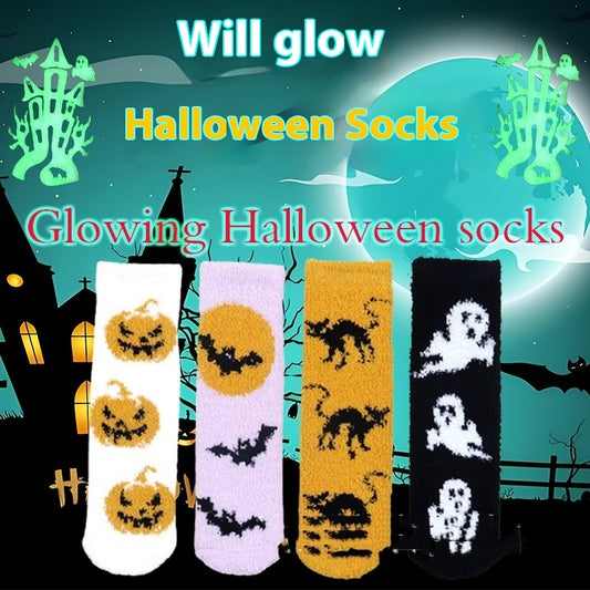 Halloween Glow In the Dark Fleece Socks