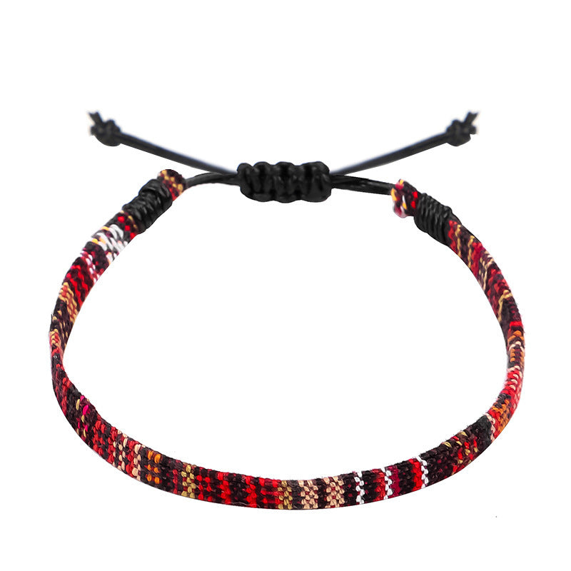 Hand Woven Rainbow Color Bohemian Style Anklet