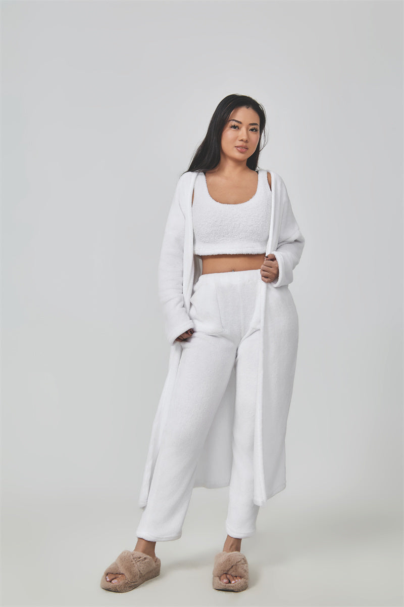 Women's Cozy Pajama 3 Piece Lounge Set